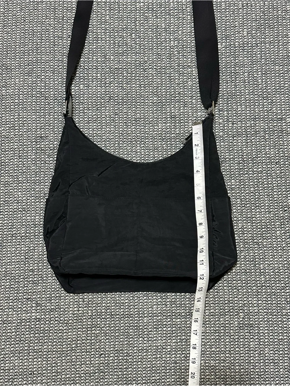 Baggallini Black Nylon Crossbody Shoulder Bag